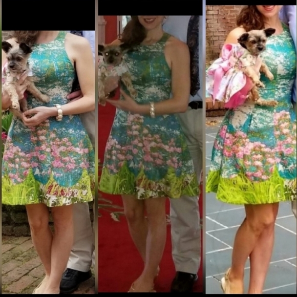 Tracy Reese Monet Garden style Impressionist dress - Picture 3 of 11